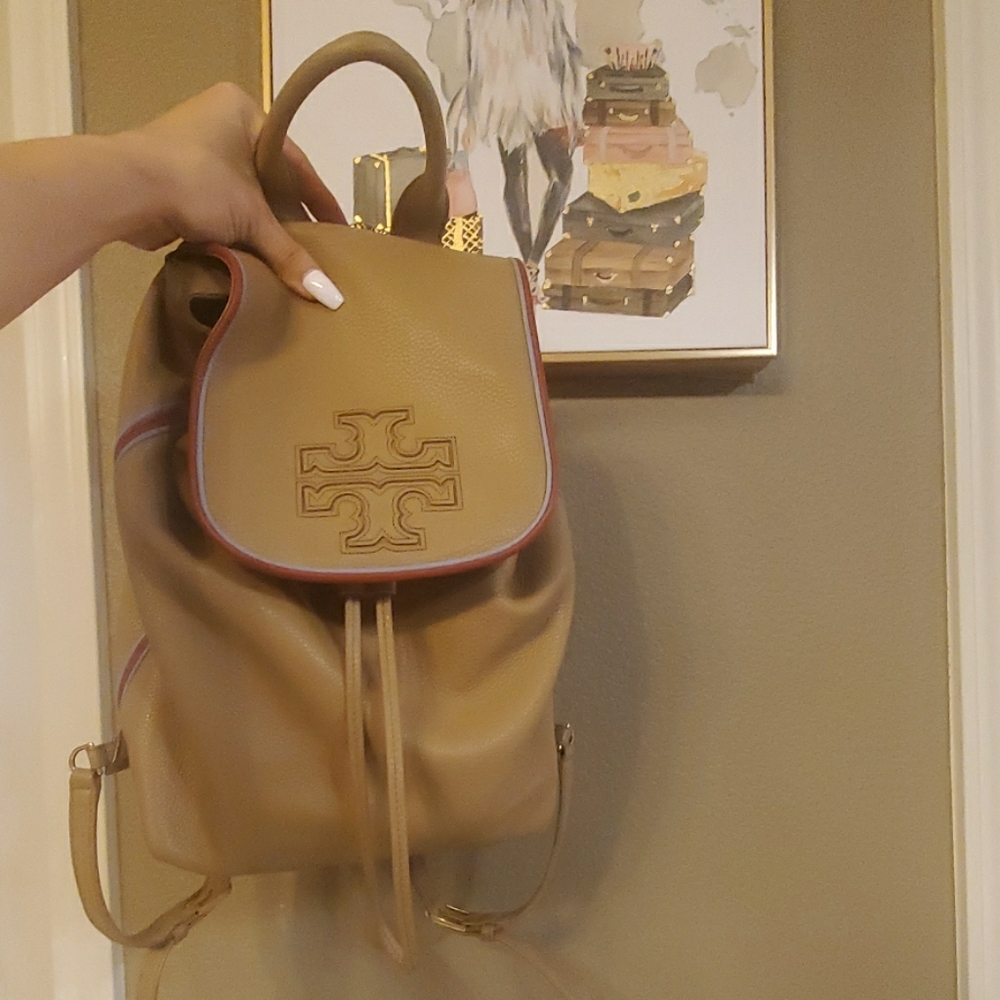 Tory Burch leather backpack